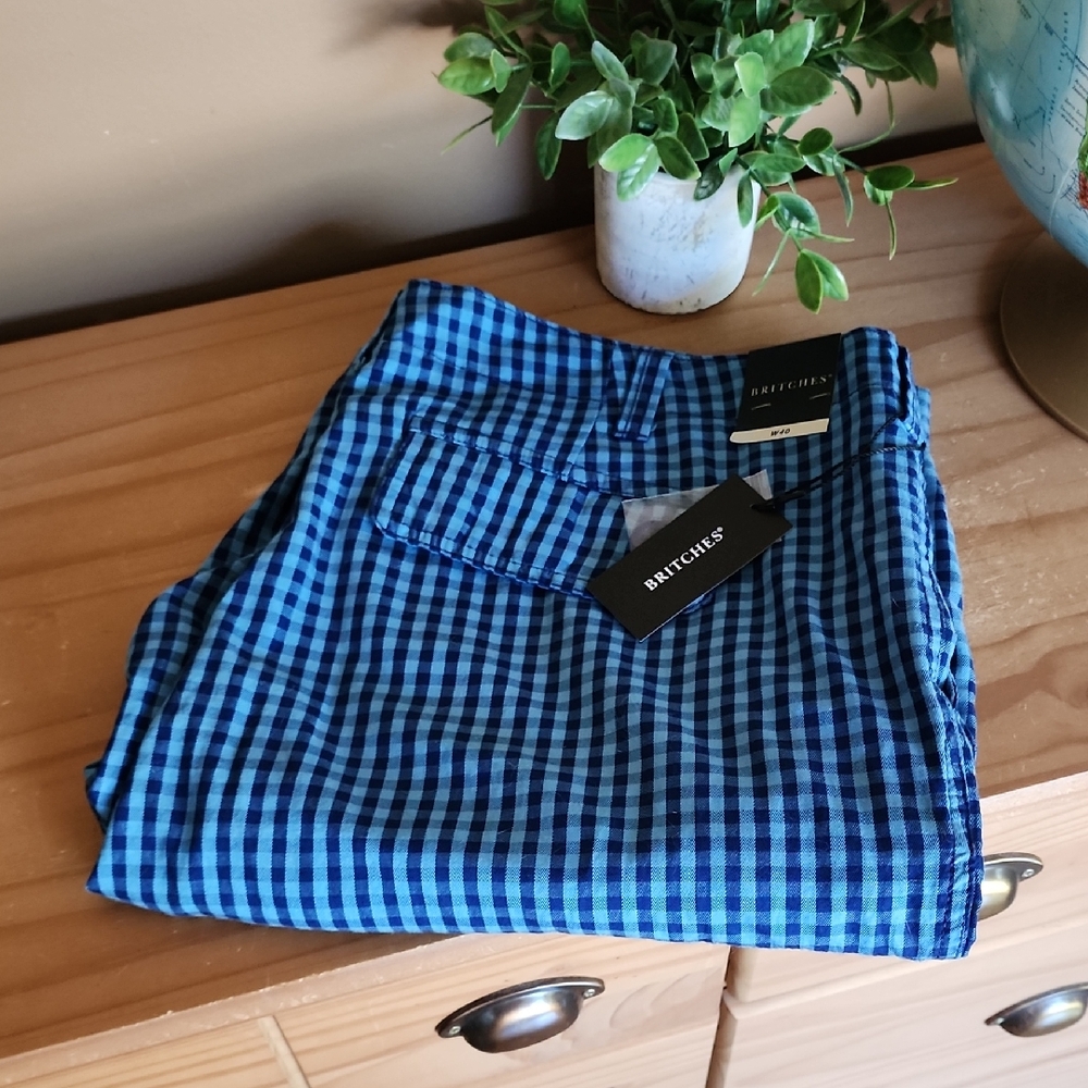 Britches Size 40W Blue Cargo Shorts NWT
